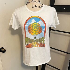 Nathaniel Rateliff The Marigold Project White Graphic Pullover T-Shirt Music
